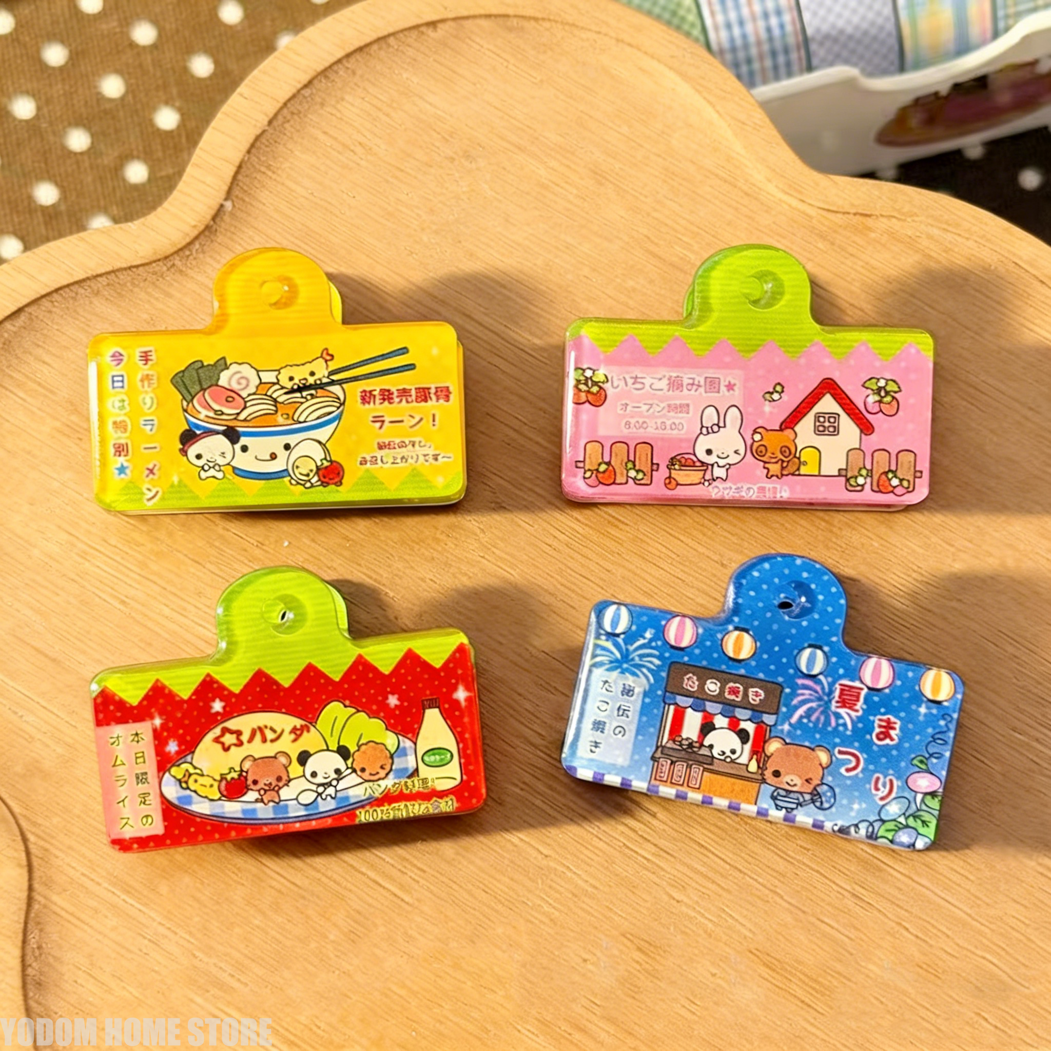 Kitchen Gadgets Japanese - 4pcs Vintage Japanese Cute Animals Clip
