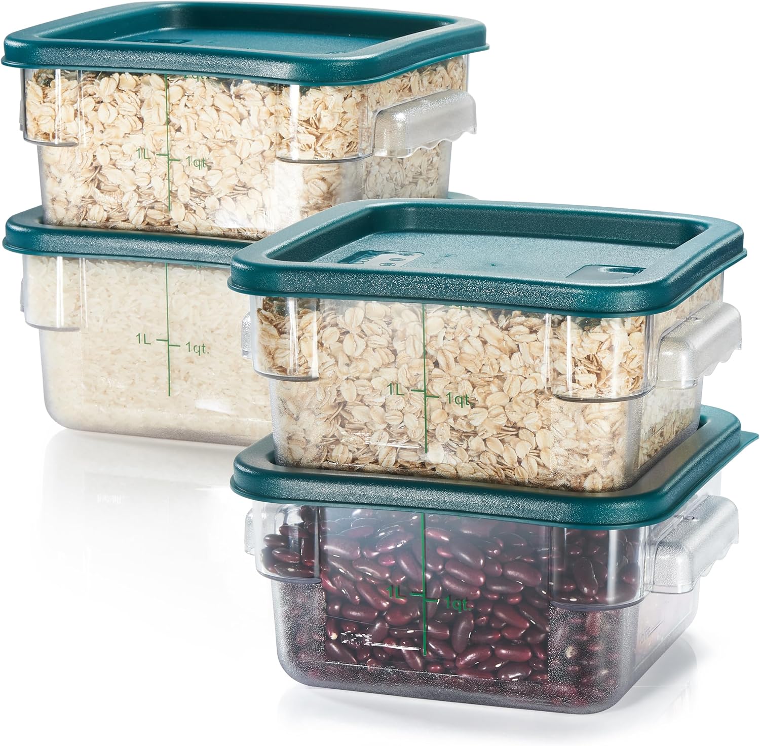 Food Storage Containers - 4 Pack Food Storage Container with