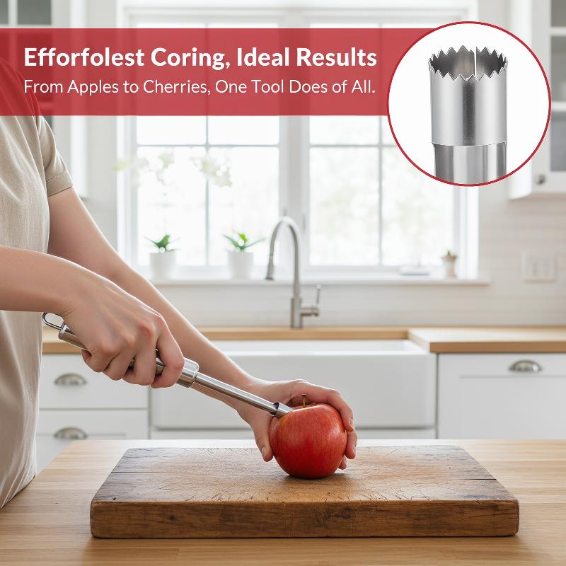 Kitchen Gadgets & Toys - 4pcs Fruit Core Remover Cutter Kitchen