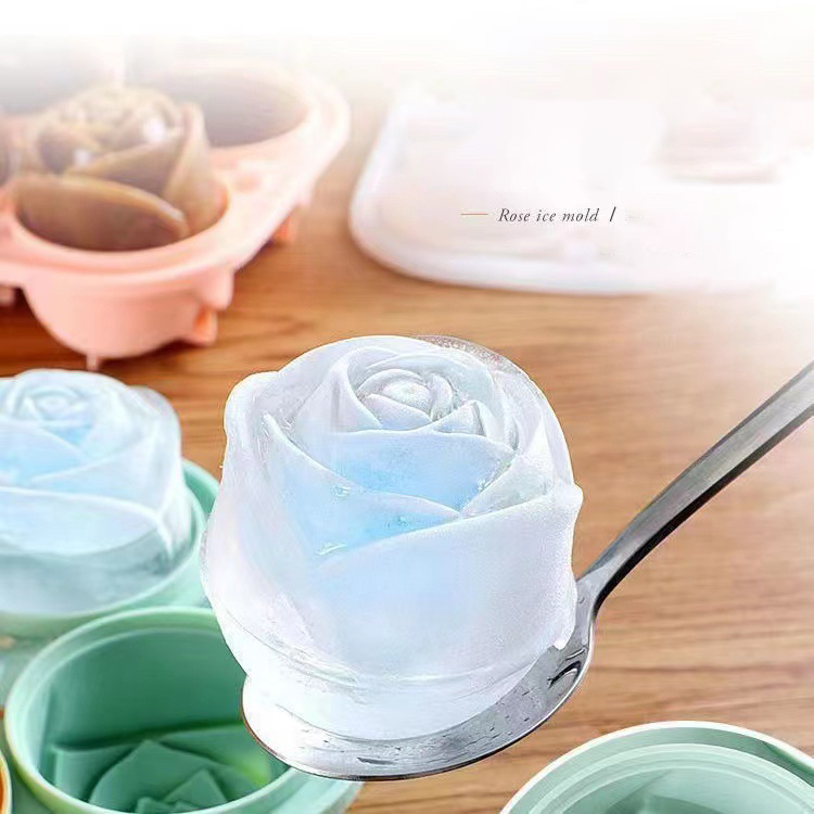 Kitchen Gadgets Best - 3D Rose Ice Molds 4 Holes