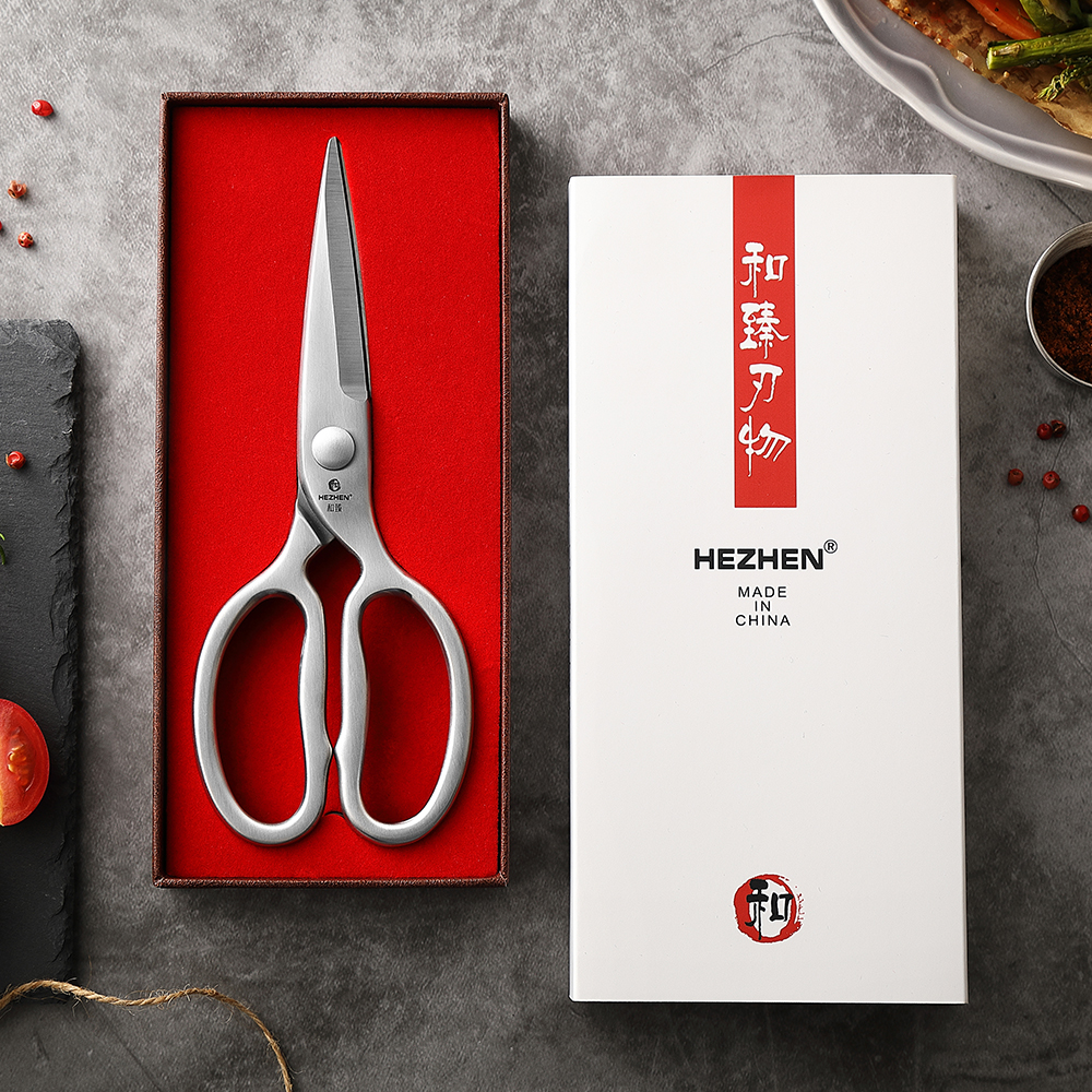 Kitchen Gadgets Best - HEZHEN 3Cr13 ForgedSteel Multifunctional Kitchen Scissors