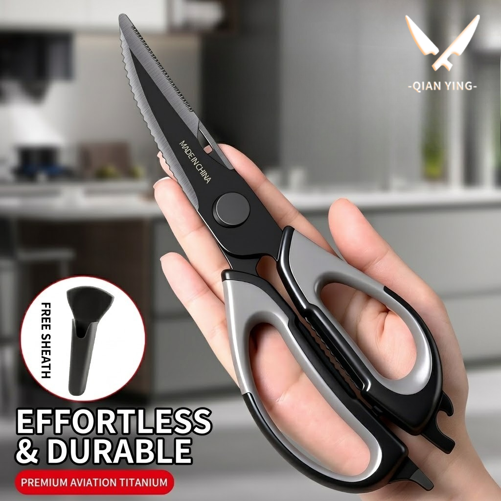 Kitchen Gadgets Best - Kitchen scissors Titanium Chicken bone scissors