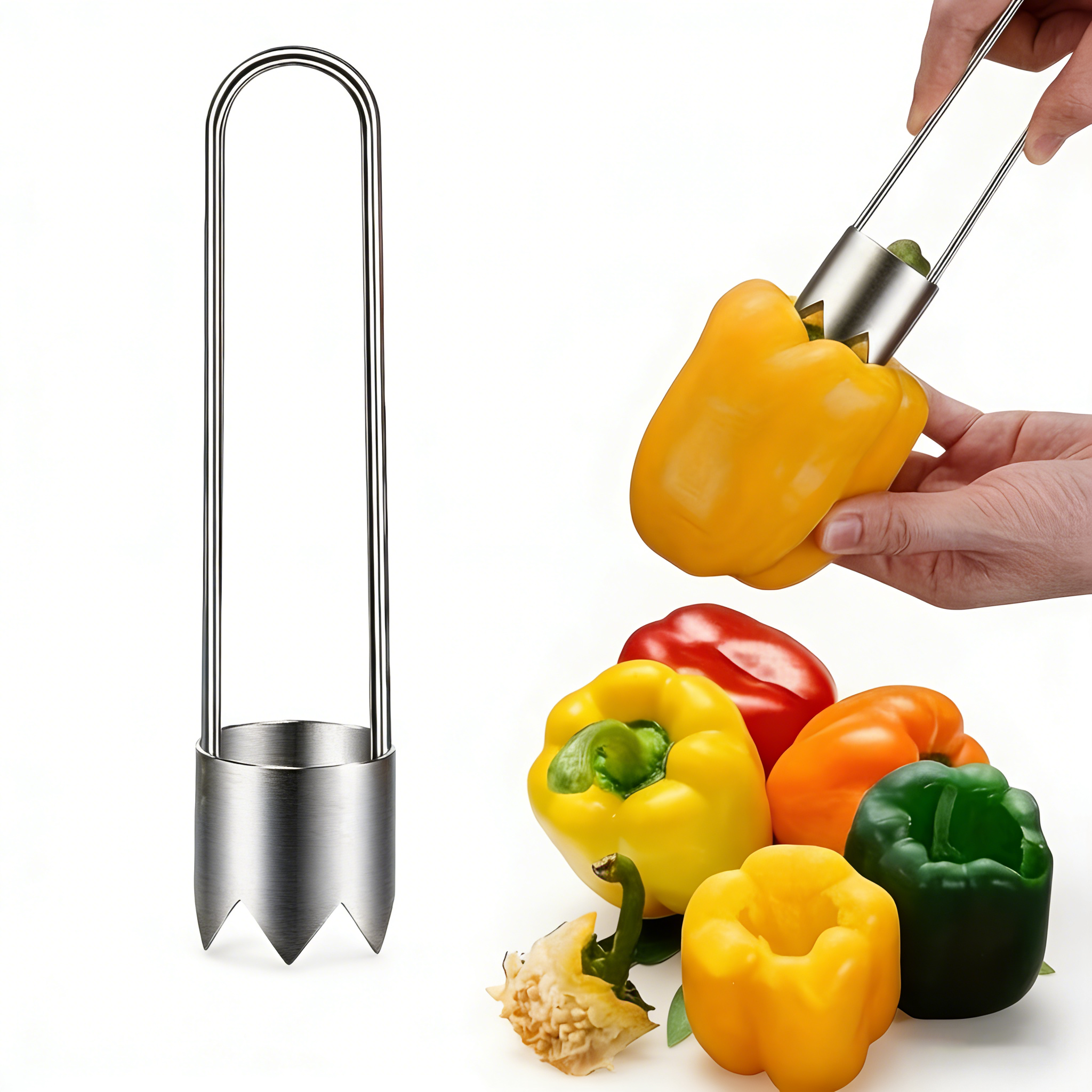 Kitchen Gadgets & Toys - Stainless Steel Multi-Purpose Fruit Vegetable Corer