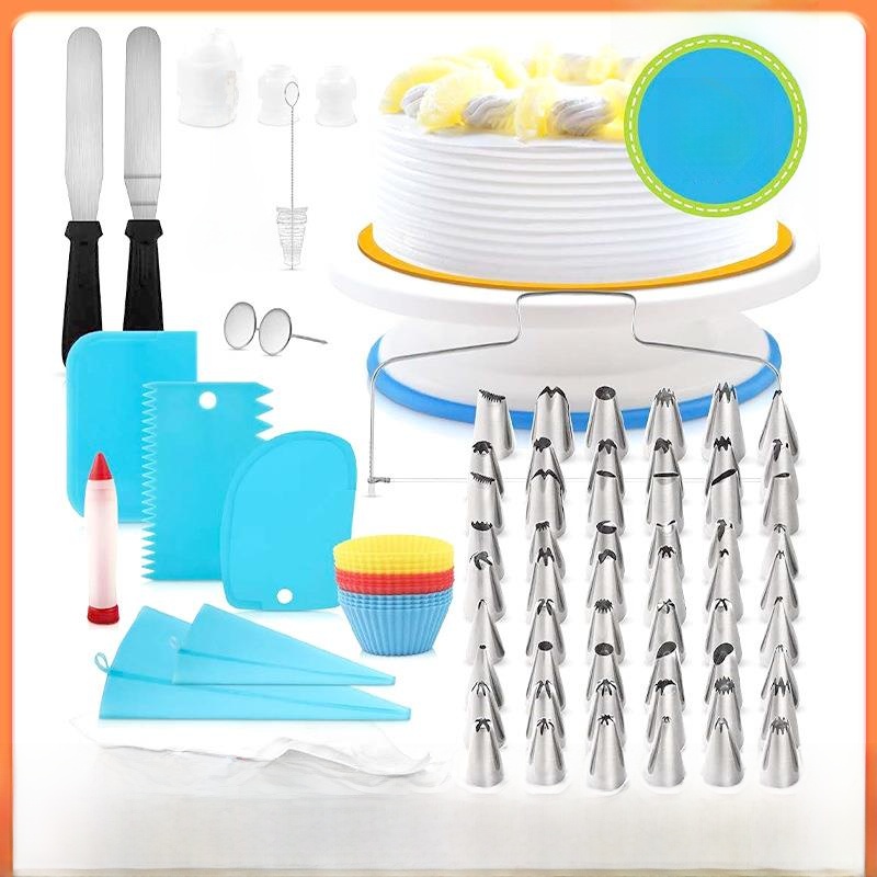 Cake Decorating Turntable - 106-Piece Set Cake Decorating Turntable Kit