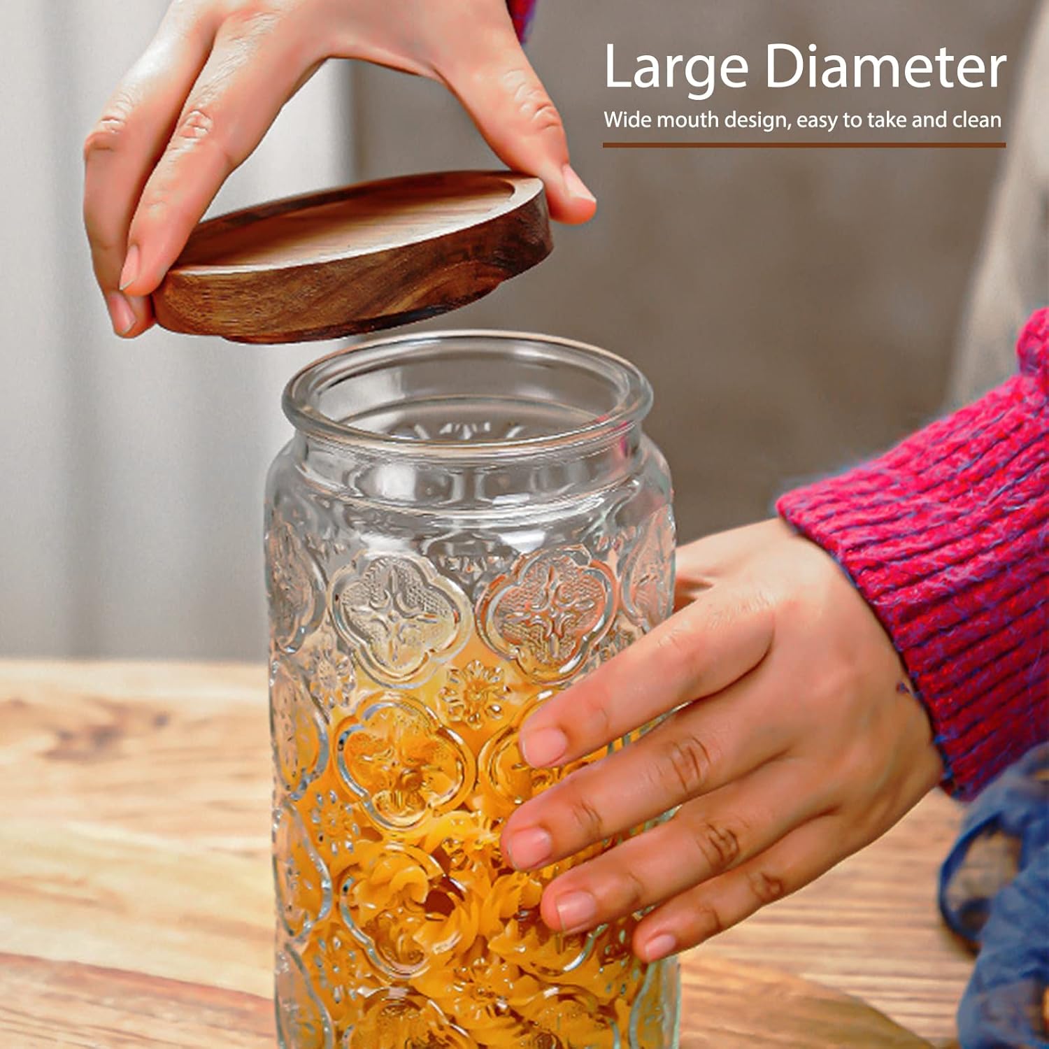 35oz/1000ml Glass Storage Jars - Food Storage Containers のレビューと価格
