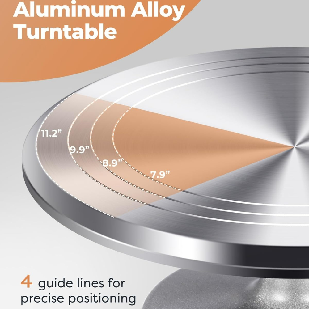 Aluminium Cake Turntable Set w - Cake Decorating Turntable のレビューと価格