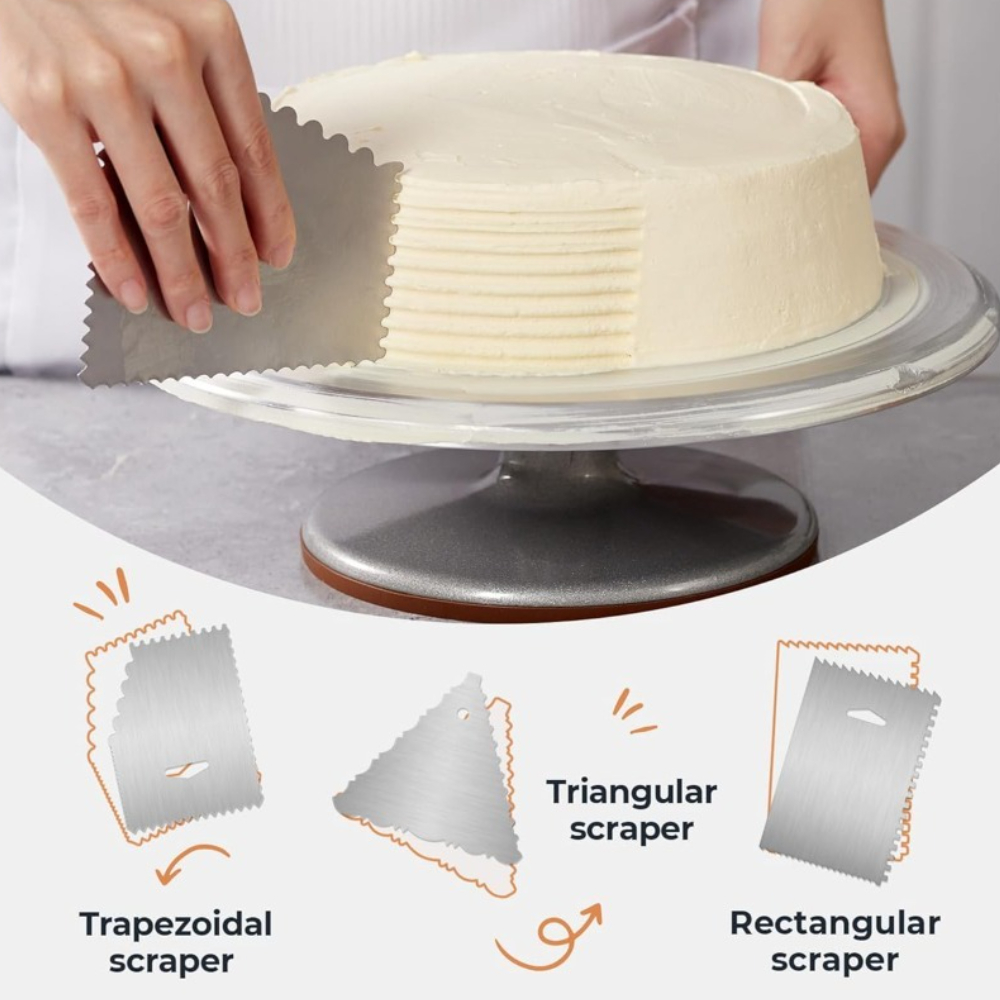 Aluminium Cake Turntable Set w - Cake Decorating Turntable のレビューと価格