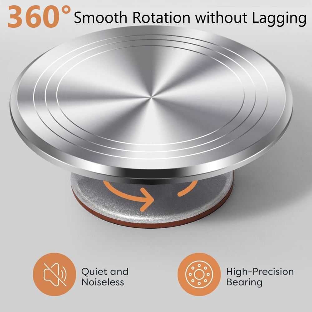 Aluminium Cake Turntable Set w - Cake Decorating Turntable のレビューと価格