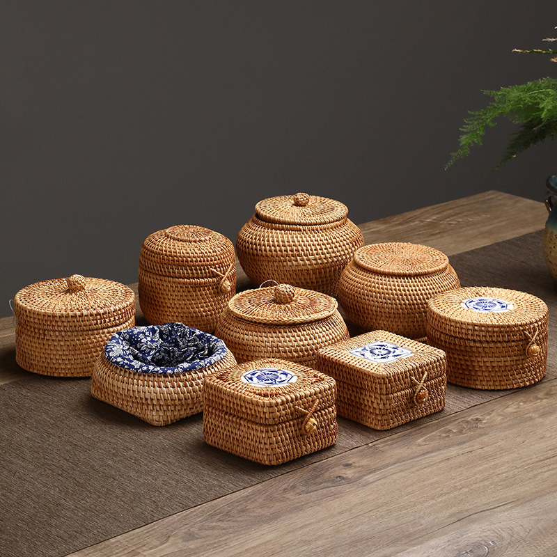 Handwoven Rattan Storage Box W - Kitchen Gadgets In Japan のレビューと価格