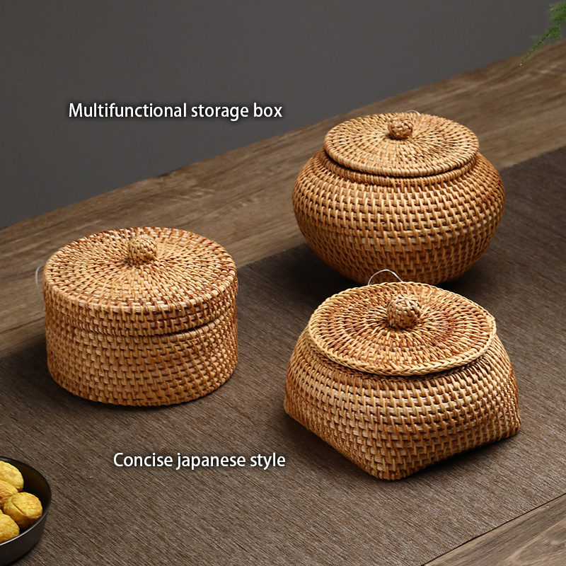 Handwoven Rattan Storage Box W - Kitchen Gadgets In Japan のレビューと価格