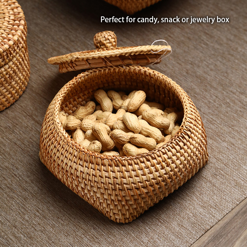 Handwoven Rattan Storage Box W - Kitchen Gadgets In Japan のレビューと価格