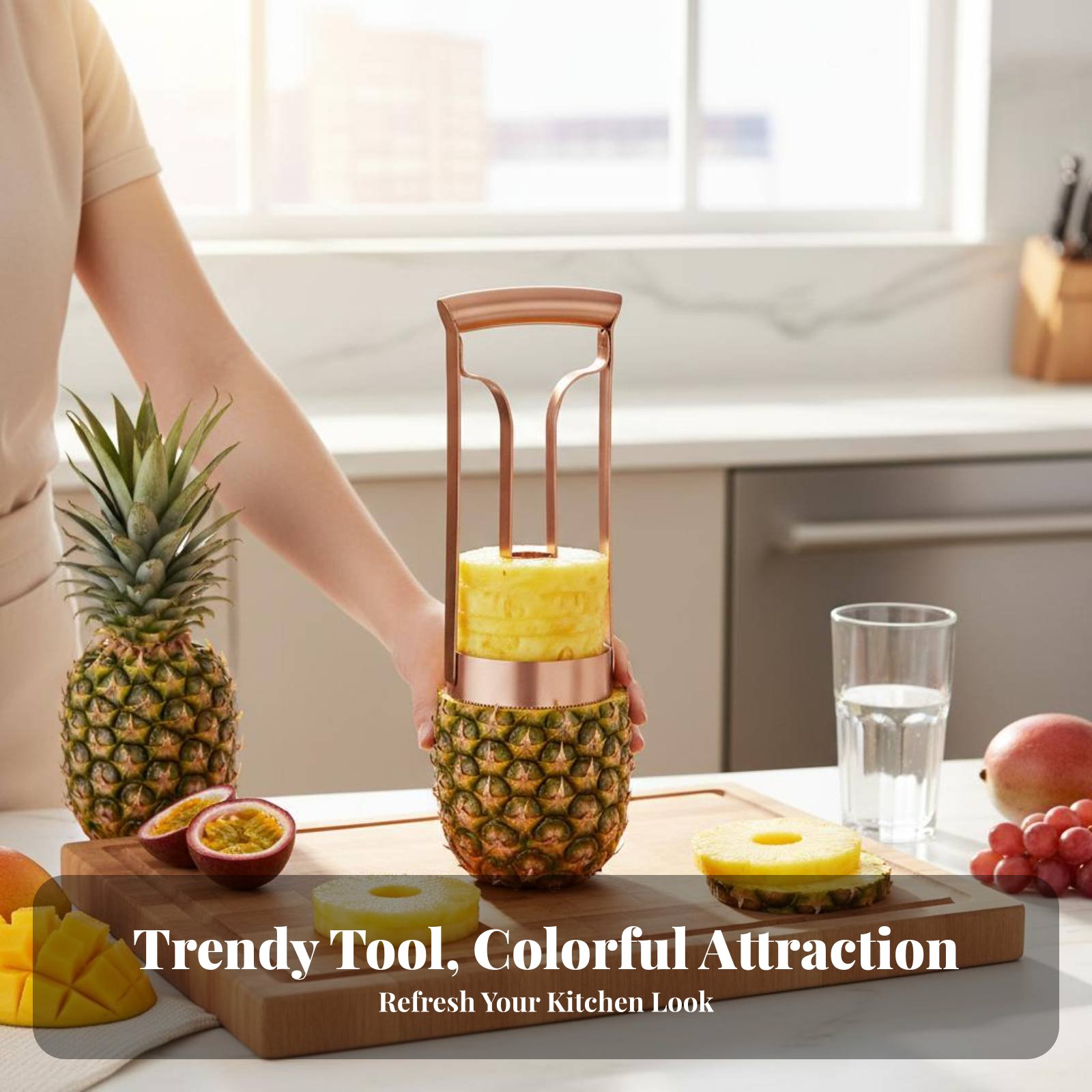 Stainless Steel Pineapple Cutt - Kitchen Gadgets & Toys のレビューと価格