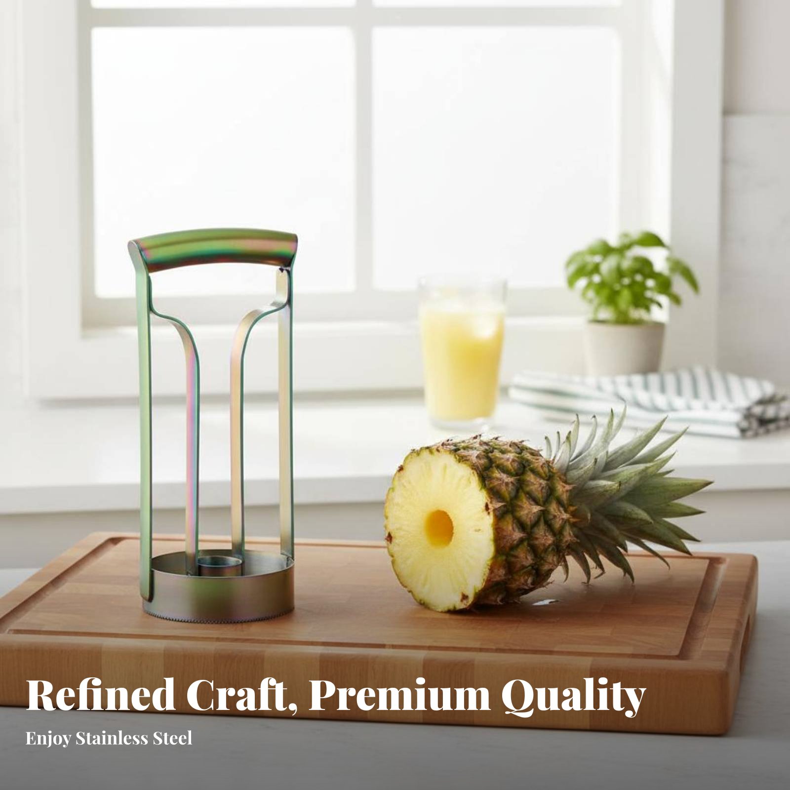 Stainless Steel Pineapple Cutt - Kitchen Gadgets & Toys のレビューと価格