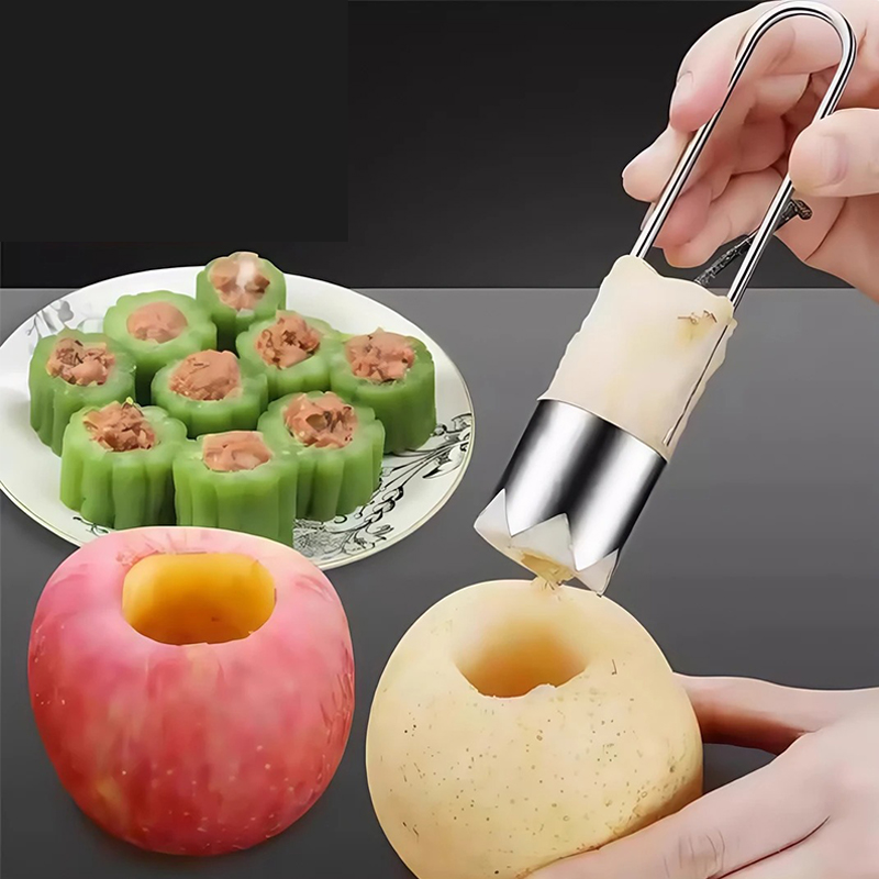 Stainless Steel Fruit Core Rem - Kitchen Gadgets & Toys のレビューと価格