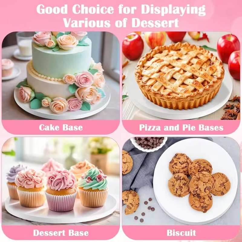 3Pcs Thick Cake Board Multi La - Cake Decorating Turntable のレビューと価格