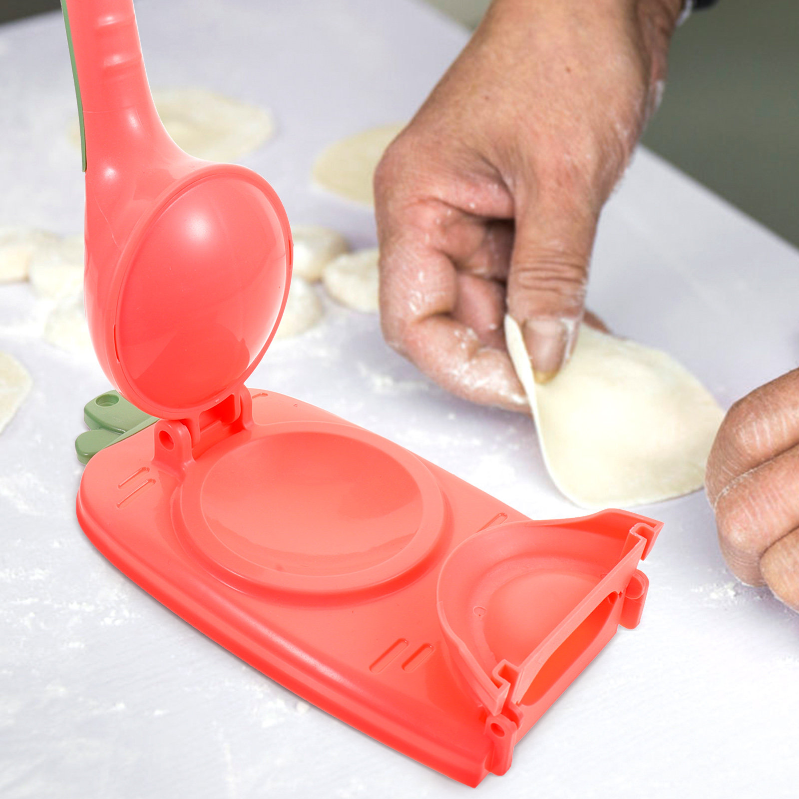 1Set Dumpling Presser Manual D - Kitchen Gadgets Dumpling Maker のレビューと価格