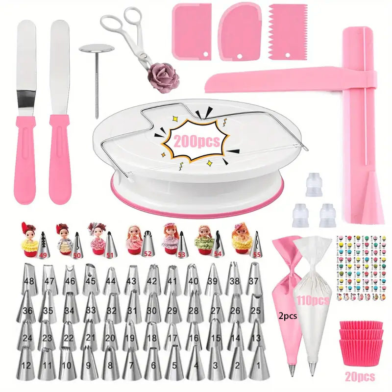 200PCS Ultimate Cake Turntable - Cake Decorating Turntable のレビューと価格