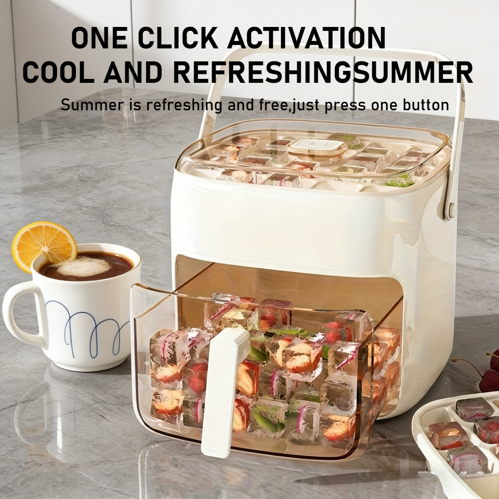 48-Cube Ice Maker with Easy-Pr - Kitchen Gadgets Essential のレビューと価格