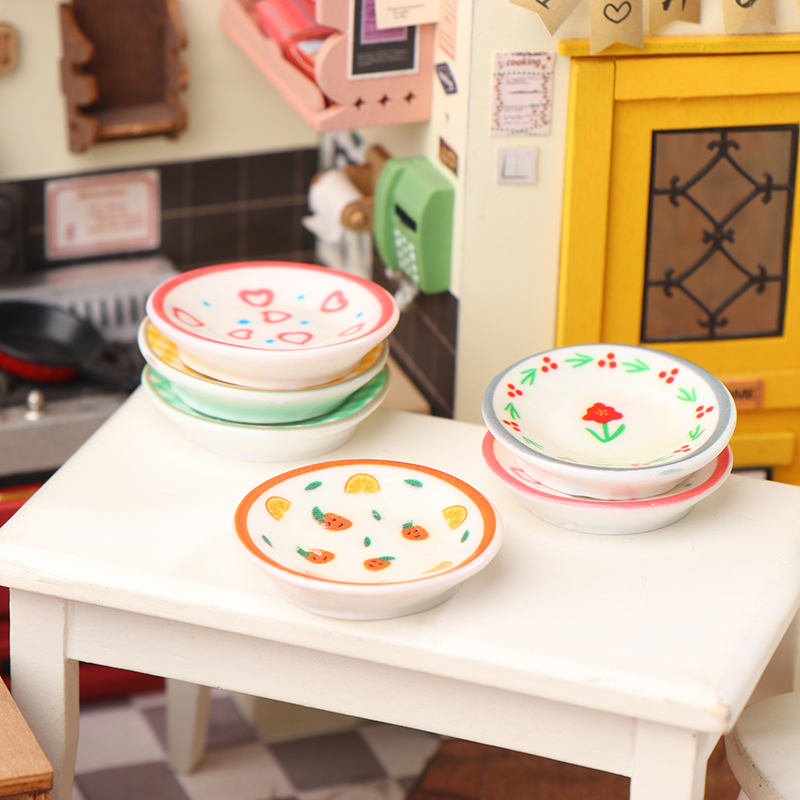 5Pcs 1/12 Dollhouse Mini Plate - Kitchen Gadgets Best のレビューと価格