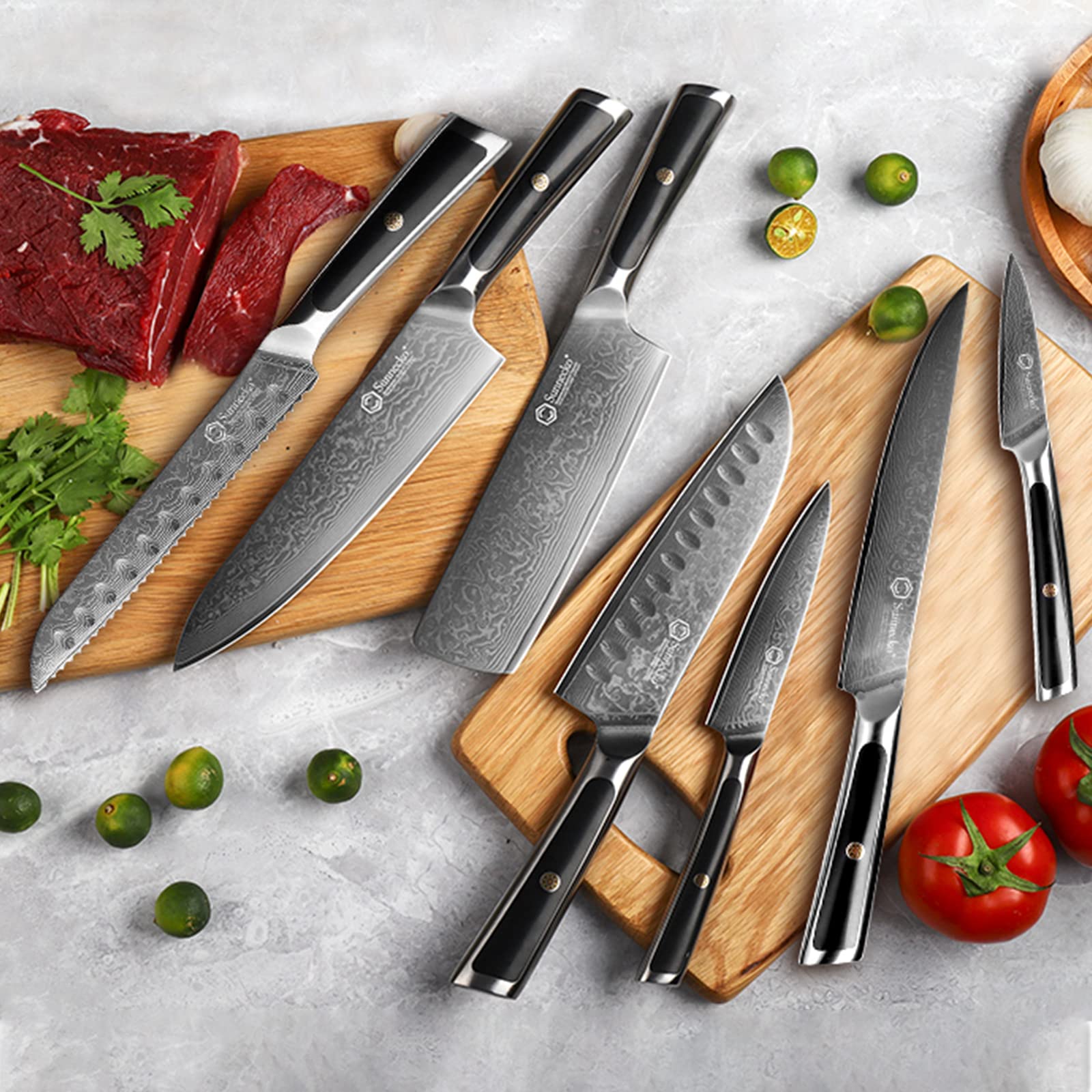 Sunnecko Damascus Steel Kitche - Kitchen Gadgets Japanese のレビューと価格