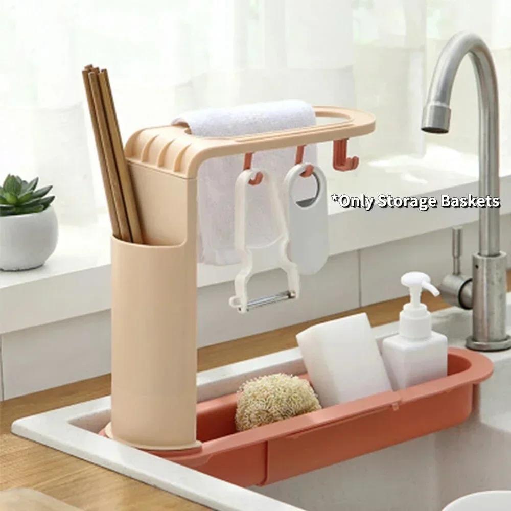 Telescopic Sink Storage Rack M - Kitchen Gadgets Holder のレビューと価格