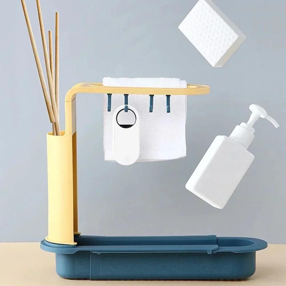 Telescopic Sink Storage Rack M - Kitchen Gadgets Holder のレビューと価格