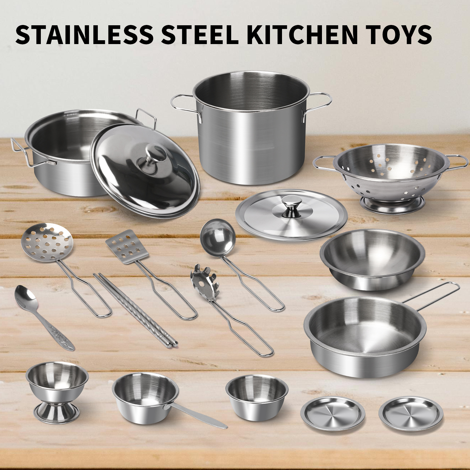 Stainless Steel Kids Kitchen T - Kitchen Gadgets For Kids のレビューと価格