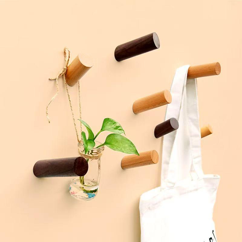 Wall Hanger Wood Hook Beech Ho - Kitchen Gadgets Holder のレビューと価格