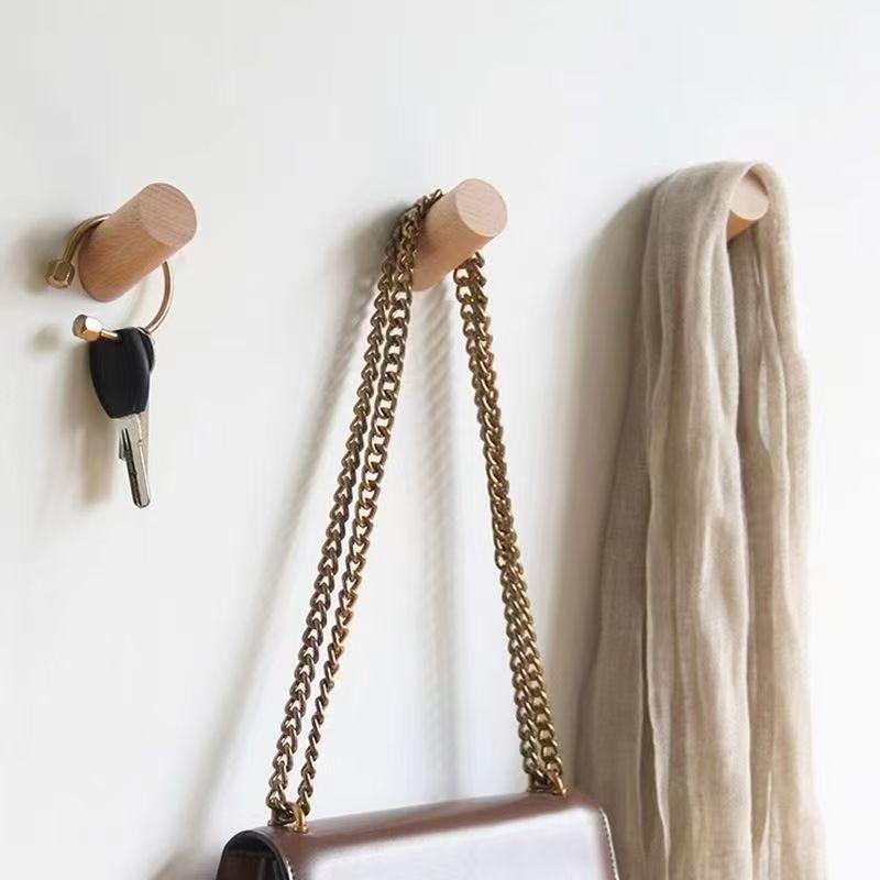 Wall Hanger Wood Hook Beech Ho - Kitchen Gadgets Holder のレビューと価格