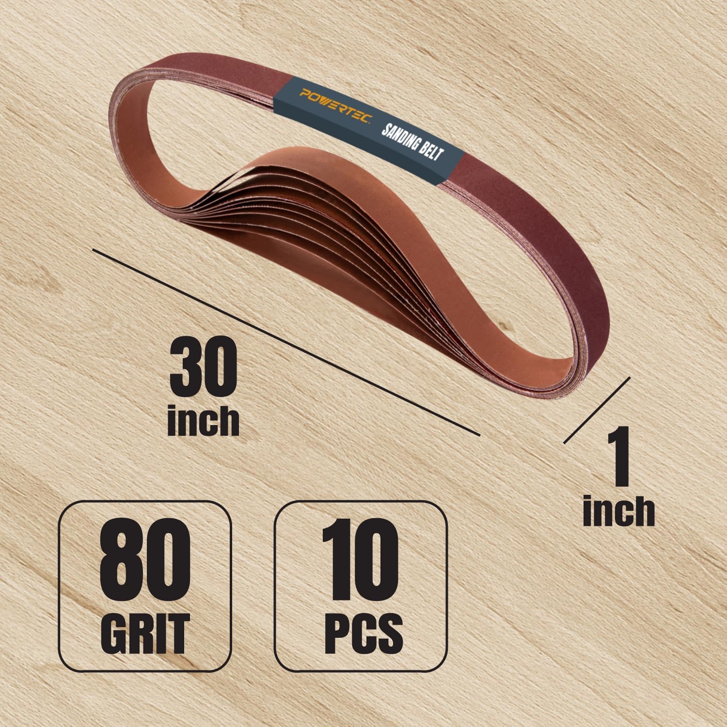 1x30 Sanding Belts 10 Pack, 80 - Knife Sharpener のレビューと価格
