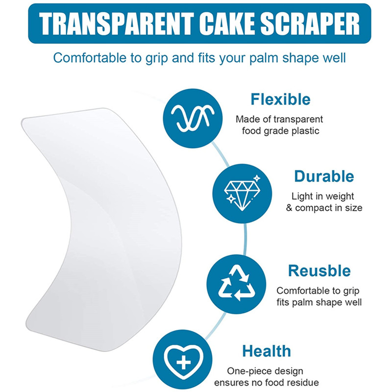 DIY Plastic Cake Soft Scraper  - Cake Decorating Turntable のレビューと価格