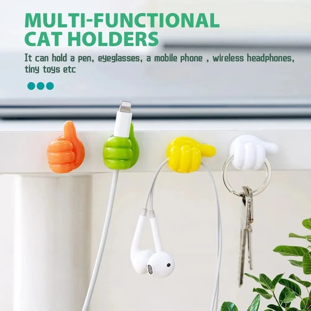 Silicone Thumb Wall Hook Cable - Kitchen Gadgets Holder のレビューと価格