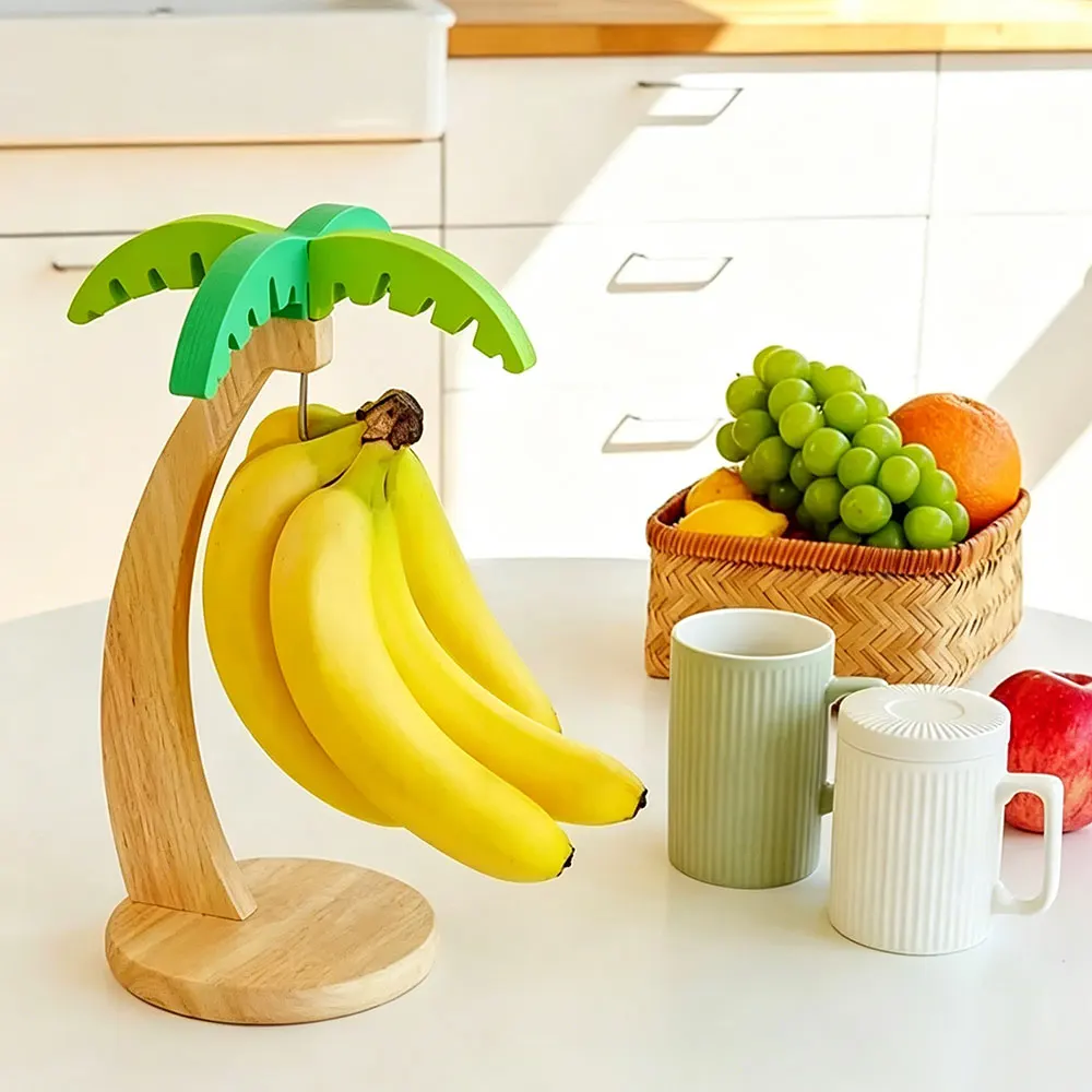Wooden Banana Holder Stand Kee - Kitchen Gadgets Holder のレビューと価格