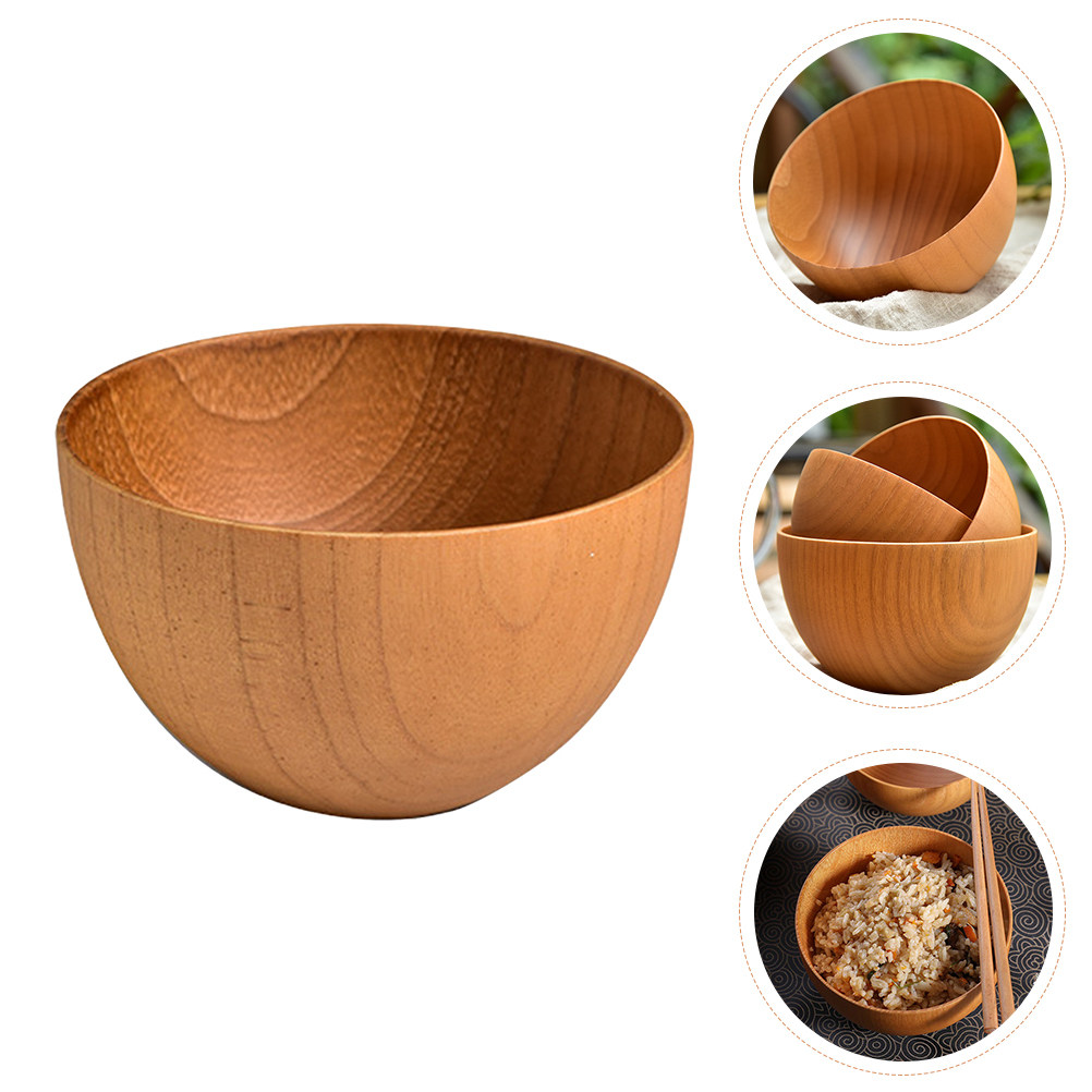Handcrafted Solid Wood Rice Bo - Kitchen Gadgets Healthy Eating のレビューと価格