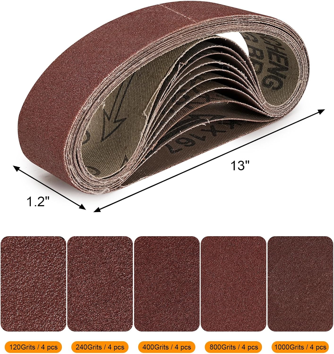 20 Pack 1.2x13 Inch Sanding Be - Knife Sharpener のレビューと価格