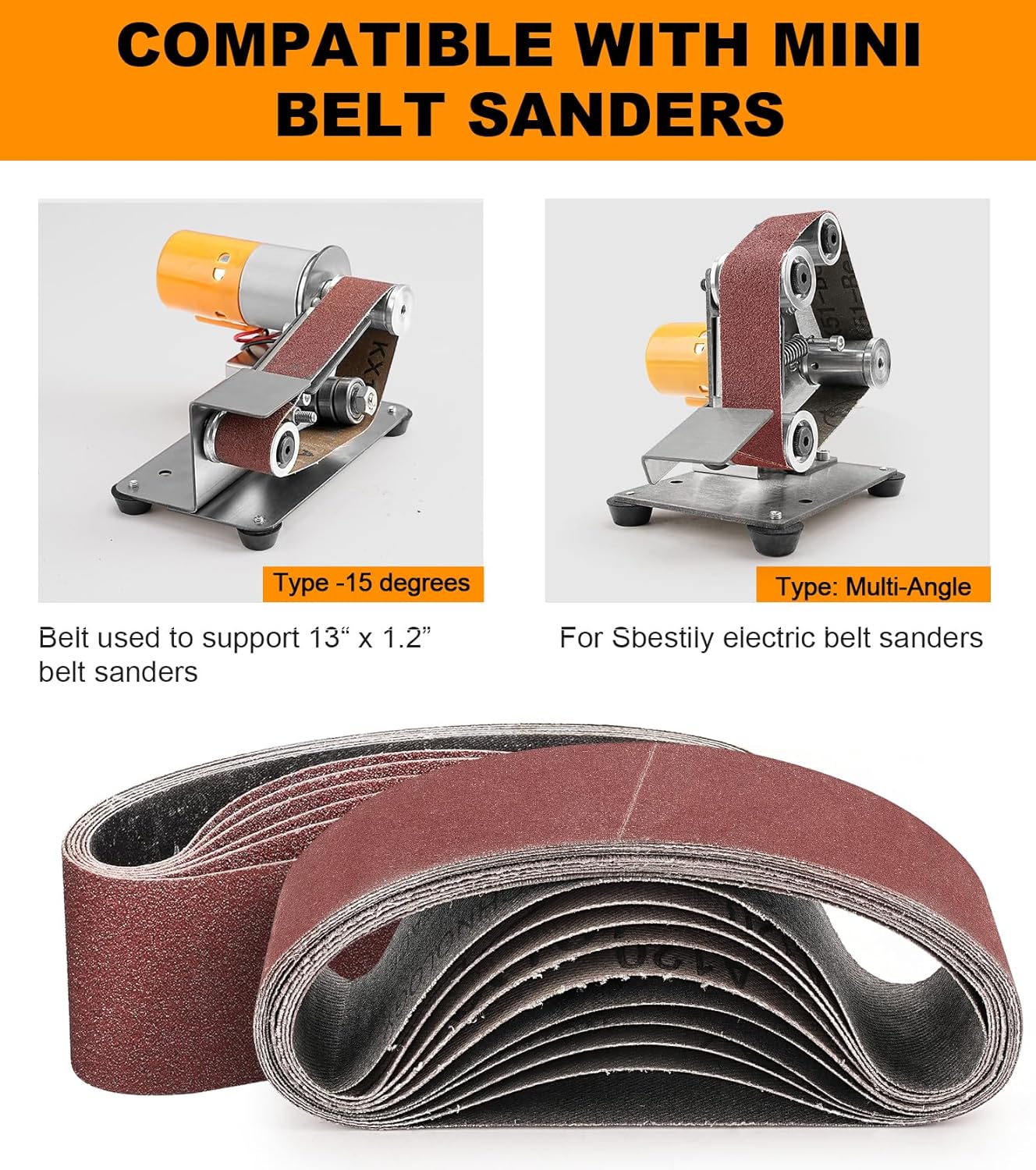 20 Pack 1.2x13 Inch Sanding Be - Knife Sharpener のレビューと価格