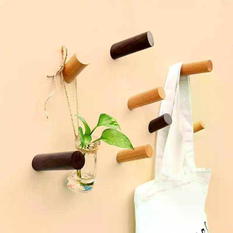 Wall Hanger Wood Hook Beech Ho - Kitchen Gadgets Holder のレビューと価格