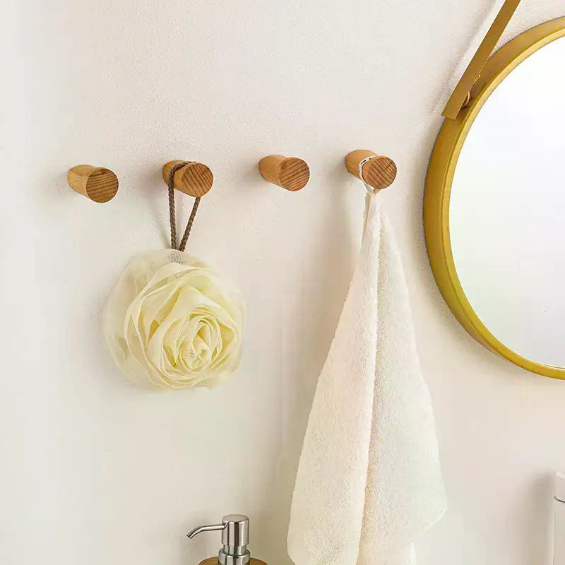 Wall Hanger Wood Hook Beech Ho - Kitchen Gadgets Holder のレビューと価格