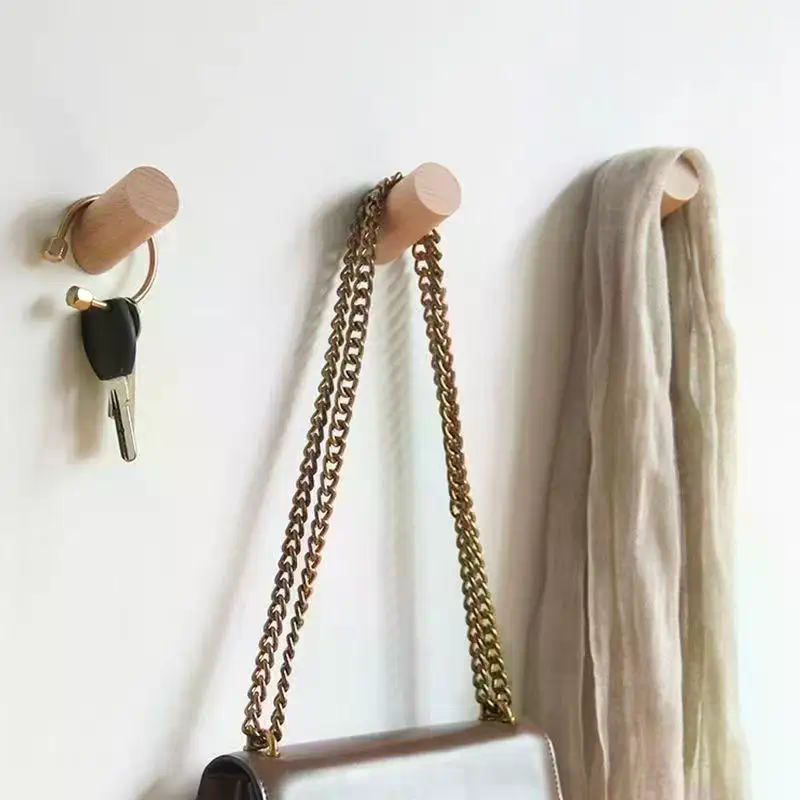 Wall Hanger Wood Hook Beech Ho - Kitchen Gadgets Holder のレビューと価格