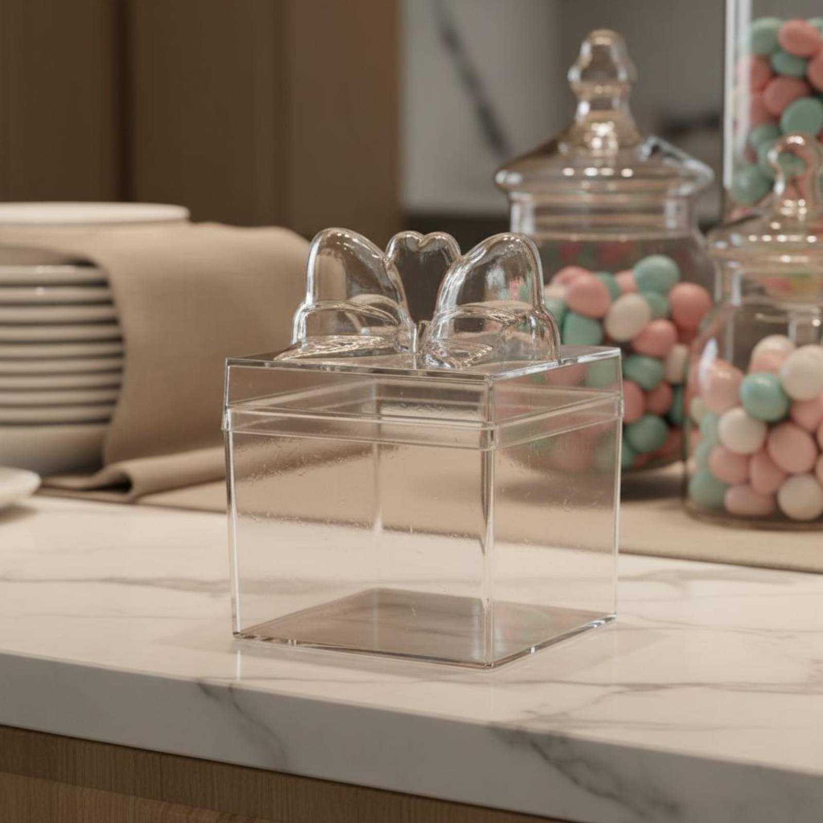 Clear Plastic Candy Box with R - Food Storage Containers のレビューと価格
