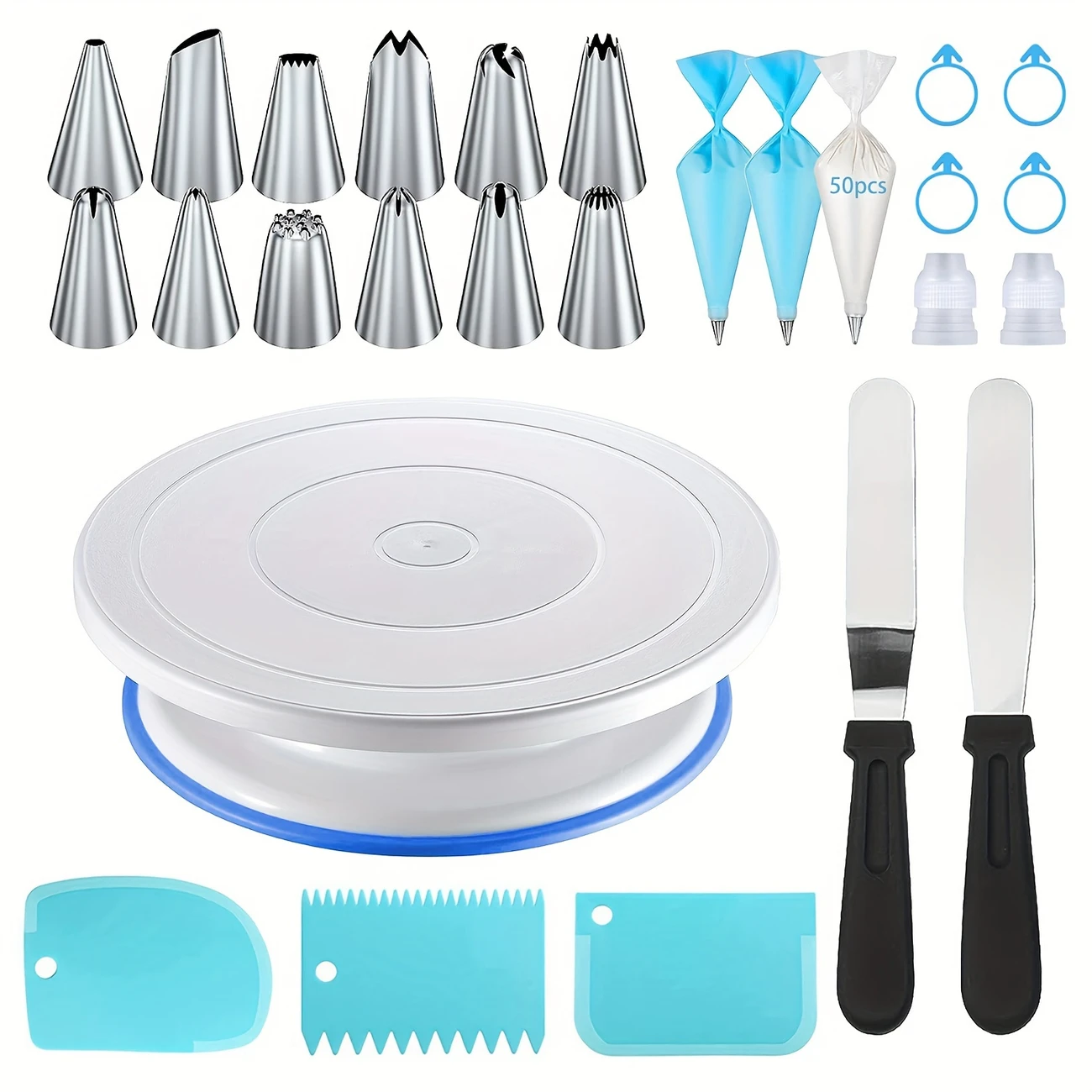 76-Piece Cake Decorating Tool  - Cake Decorating Turntable のレビューと価格