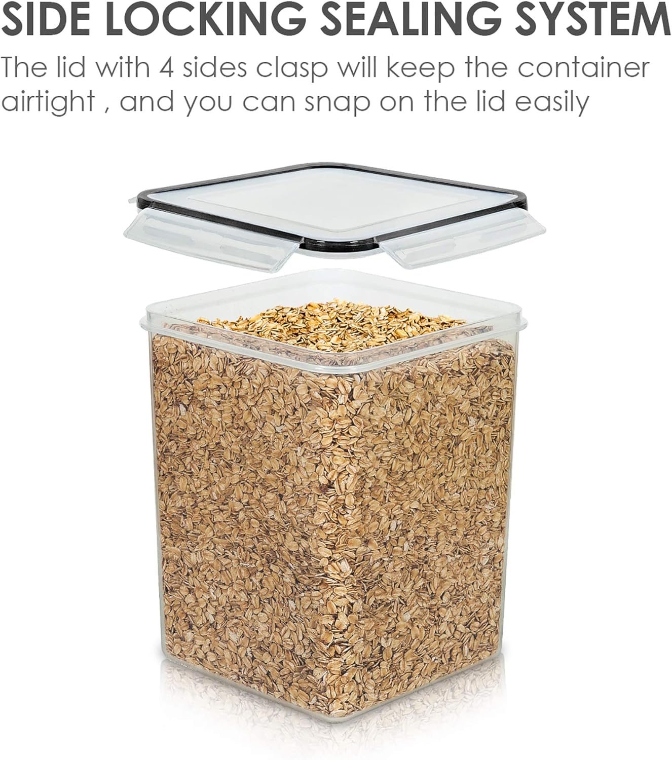 4 PCS Large Food Storage Conta - Food Storage Containers のレビューと価格