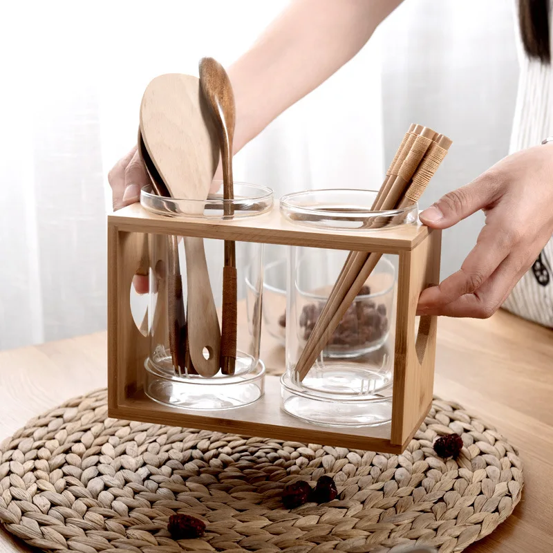 Utensils Conatiner Holder Glas - Kitchen Gadgets In Japan のレビューと価格