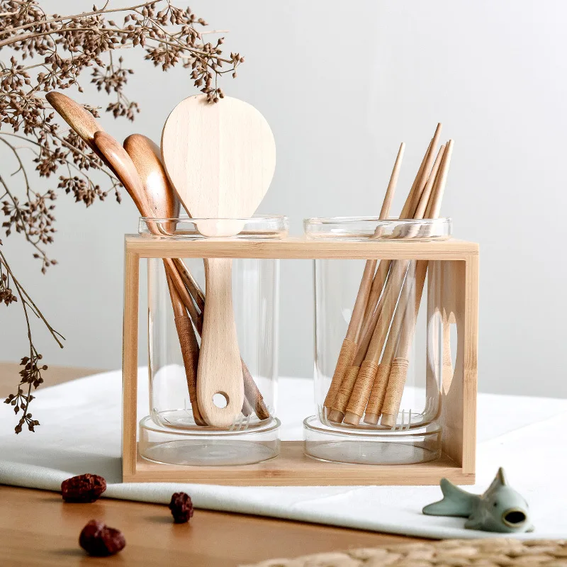 Utensils Conatiner Holder Glas - Kitchen Gadgets In Japan のレビューと価格