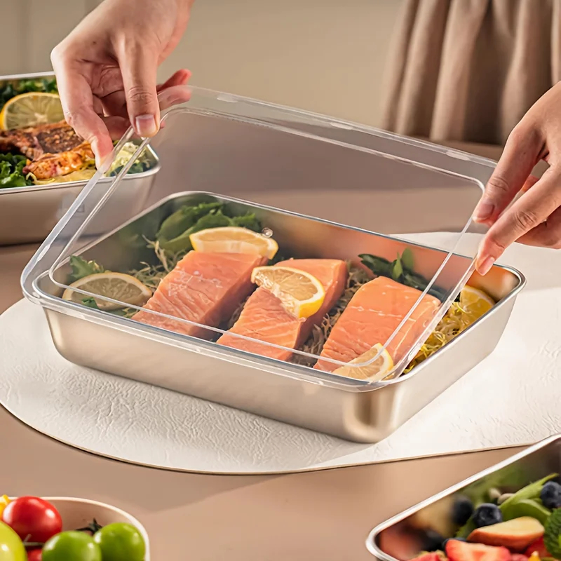 3pcs Stainless Steel Food Cont - Kitchen Gadgets Best のレビューと価格