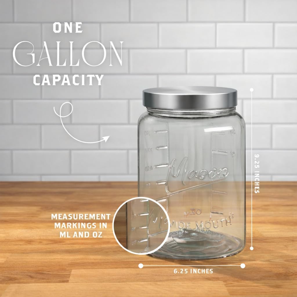 Extra Large    Jar - 1 Gallon  - Food Storage Containers のレビューと価格