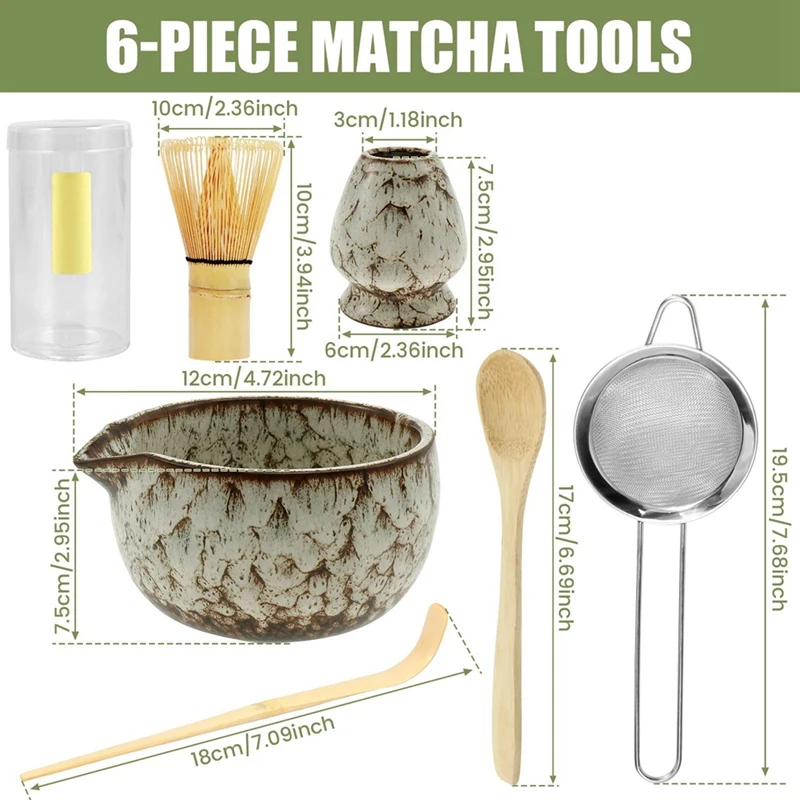 6 Pcs Matcha Whisk Set Elegant - Kitchen Gadgets Japanese のレビューと価格