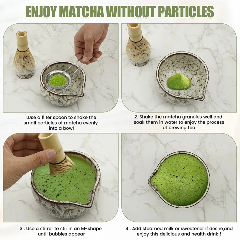 6 Pcs Matcha Whisk Set Elegant - Kitchen Gadgets Japanese のレビューと価格