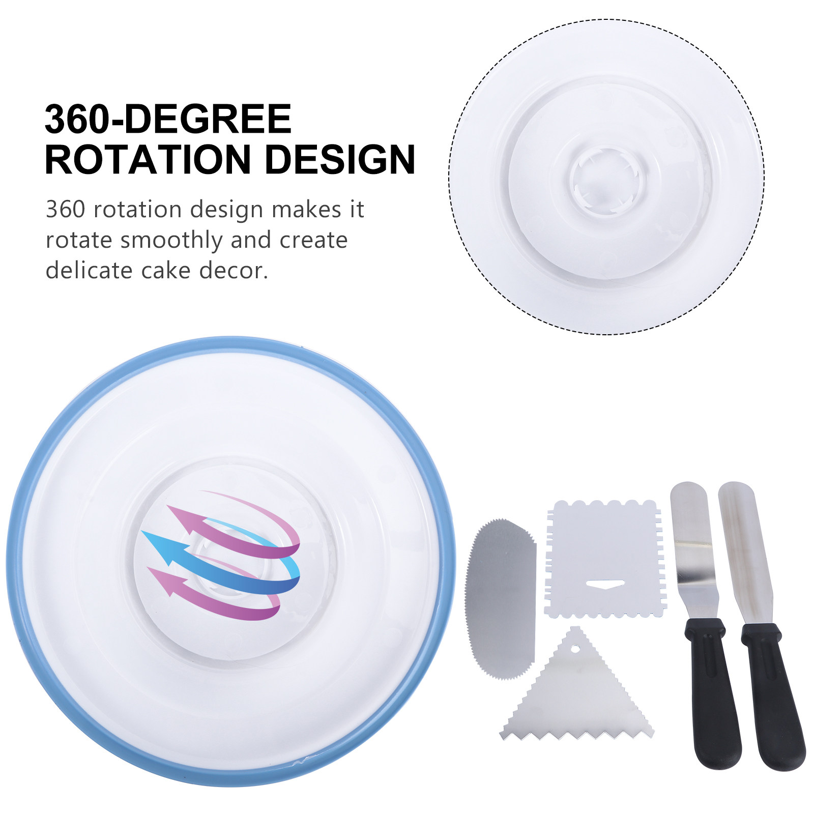 1Set Cake Decorating Accessori - Cake Decorating Turntable のレビューと価格