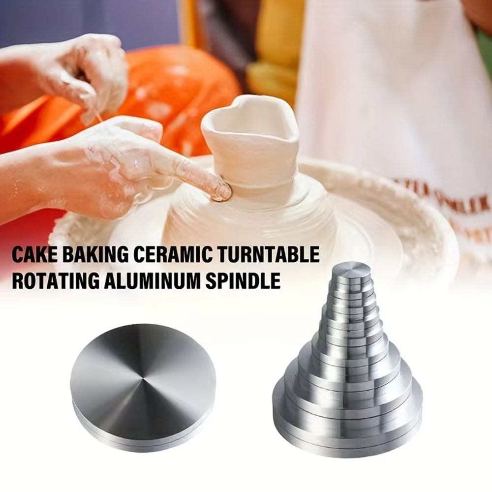 1pc Ceramic Clay Pottery Throw - Cake Decorating Turntable のレビューと価格
